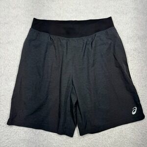 ASICS Running Performance Gym Shorts Gray Men's Size Large
